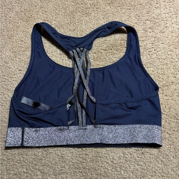 Victoria’s secret Navy/ Sparkly Sports Bra Womens size small - Picture 2 of 4